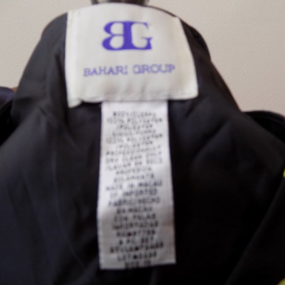 BAHARI GROUP VEST BLACK & GREEN POLKA DOT - Picture 3 of 5